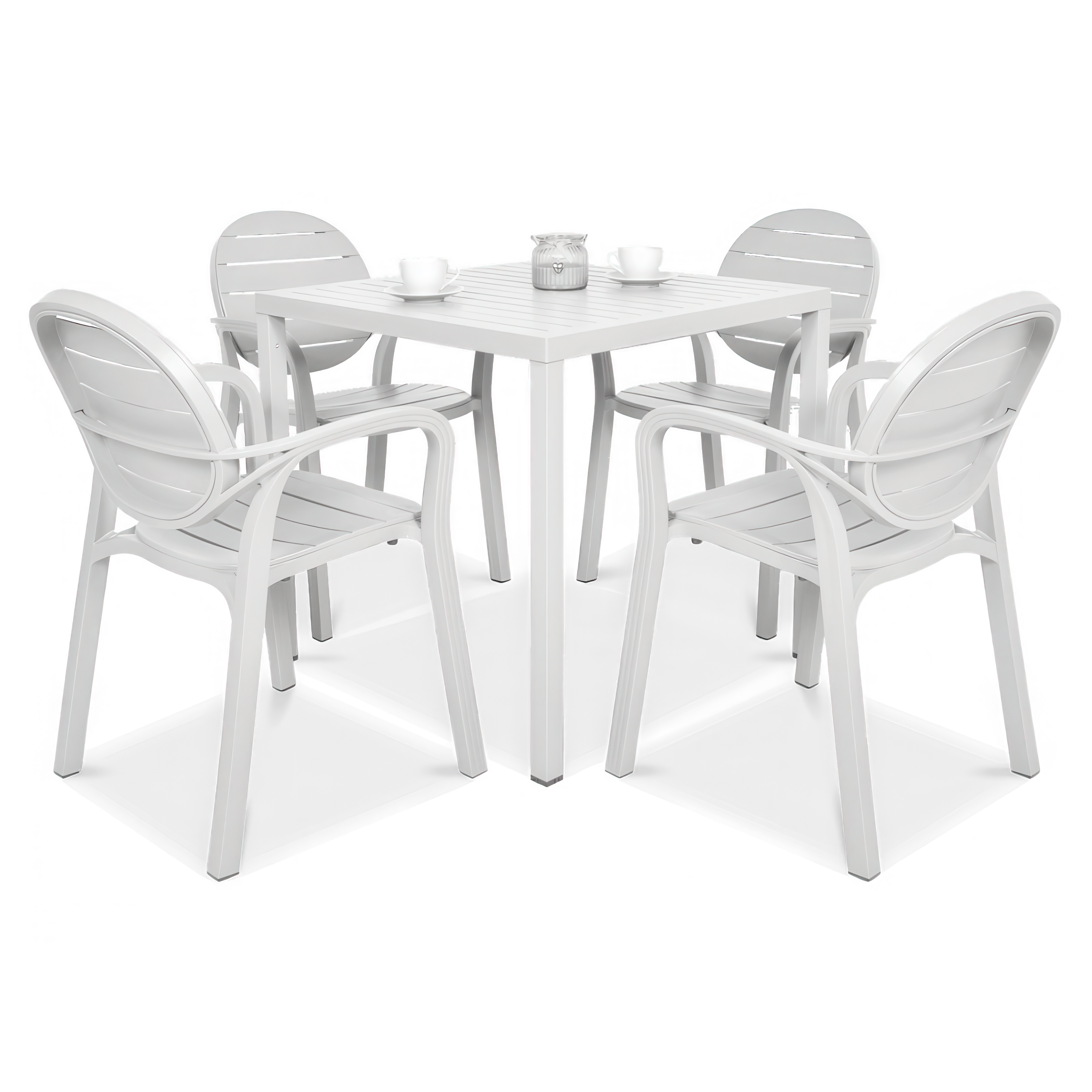 Zestaw Nardi PALMA/CUBE 80 4+1 Bianco