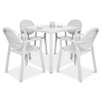 Zestaw Nardi PALMA/CUBE 80 4+1 Bianco
