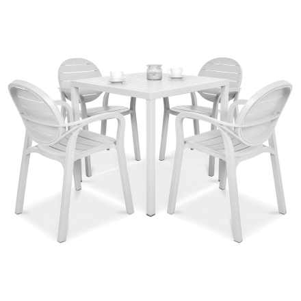 Zestaw Nardi PALMA/CUBE 80 4+1 Bianco