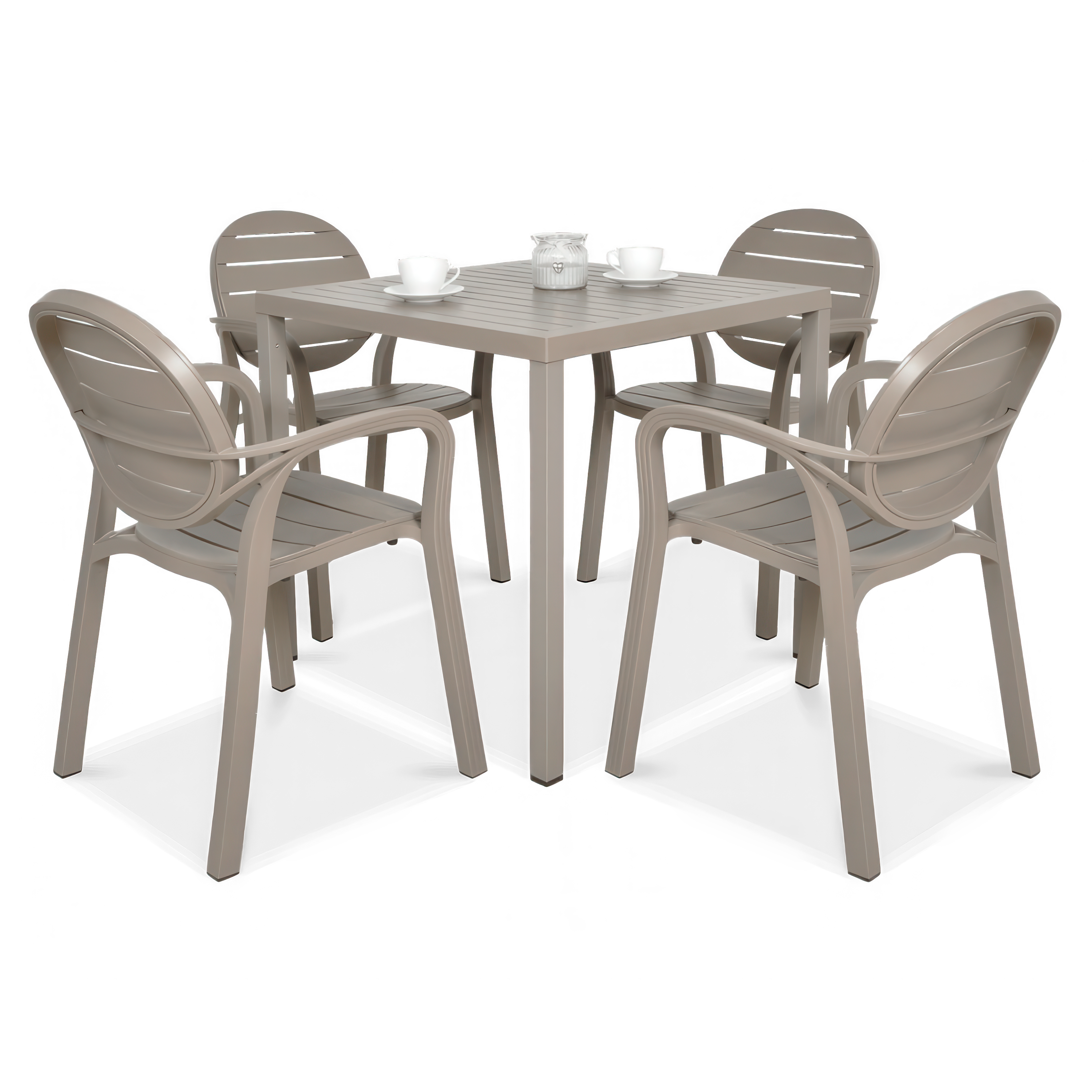 Zestaw Nardi PALMA/CUBE 80 4+1 Tortora