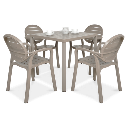 Zestaw Nardi PALMA/CUBE 80 4+1 Tortora