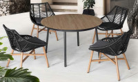 Zestaw ogrodowy jadalniany ALMERA DINING Black