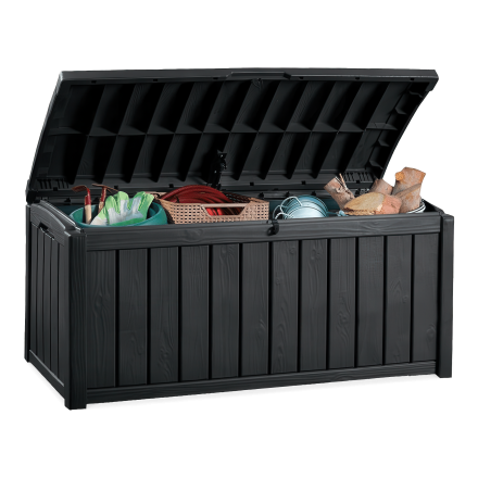 Skrzynia na balkon Keter GLENWOOD BOX 390L Graphite