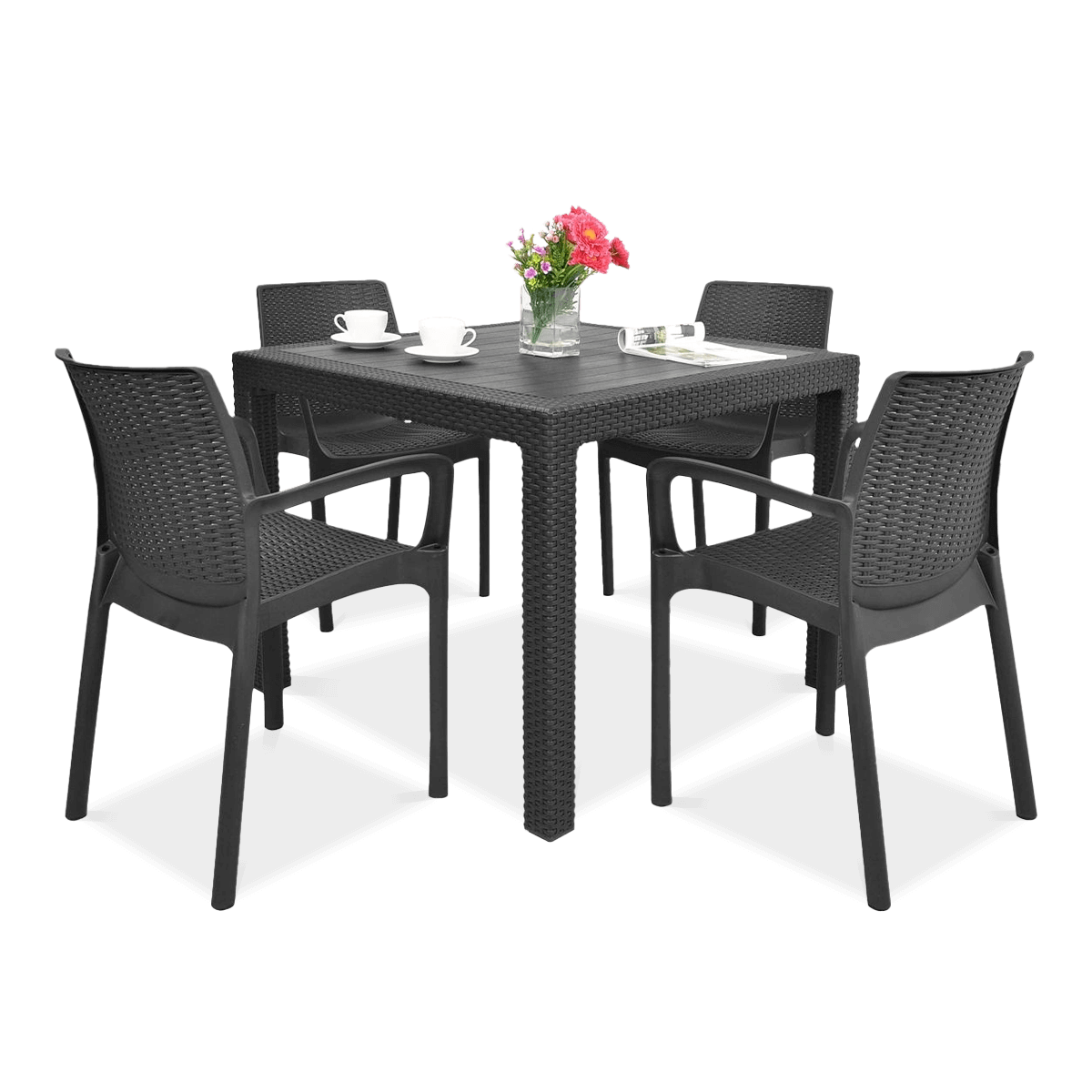 Komplet ogrodowy BALI/MELODY QUARTET 4+1 Graphite