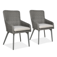 Fotel z technorattanu 2x MILANO Dark Grey