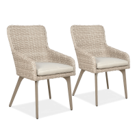 Fotel z technorattanu 2x MILANO Light Beige