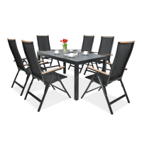 Meble ogrodowe BRISBANE 6/250 Black