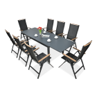 Meble ogrodowe BRISBANE 8/250 Black