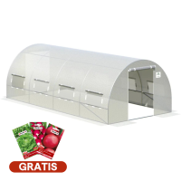 Tunel PODWÓJNE Drzwi 3x6x2 - 18m2 Biały