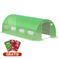 Tunel PODWÓJNE Drzwi 3x6x2 - 18m2 Zielony