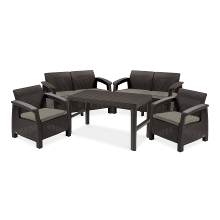 Meble ogrodowe CORFU FIESTA/LYON Brown