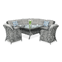 Narożnik z technorattanu SAVONA Dark Grey