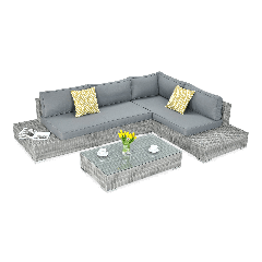 Narożnik technorattan VERONA Stone Grey