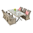 Zestaw mebli z technorattanu NAPOLI 6/200 Brown