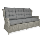 Sofa ogrodowa z technorattanu TRIVENTO 3 Stone Grey