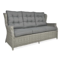 Sofa ogrodowa z technorattanu TRIVENTO 3 Stone Grey