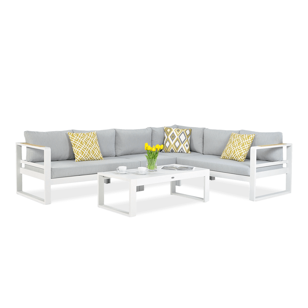 OUTLET 983 Narożnik wypoczynkowy PANAMA White