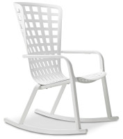 Fotel bujany Nardi FOLIO ROCKING Bianco