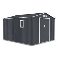 Domek narzędziowy HUDSON 277x319cm Cold Grey - Hardmaister