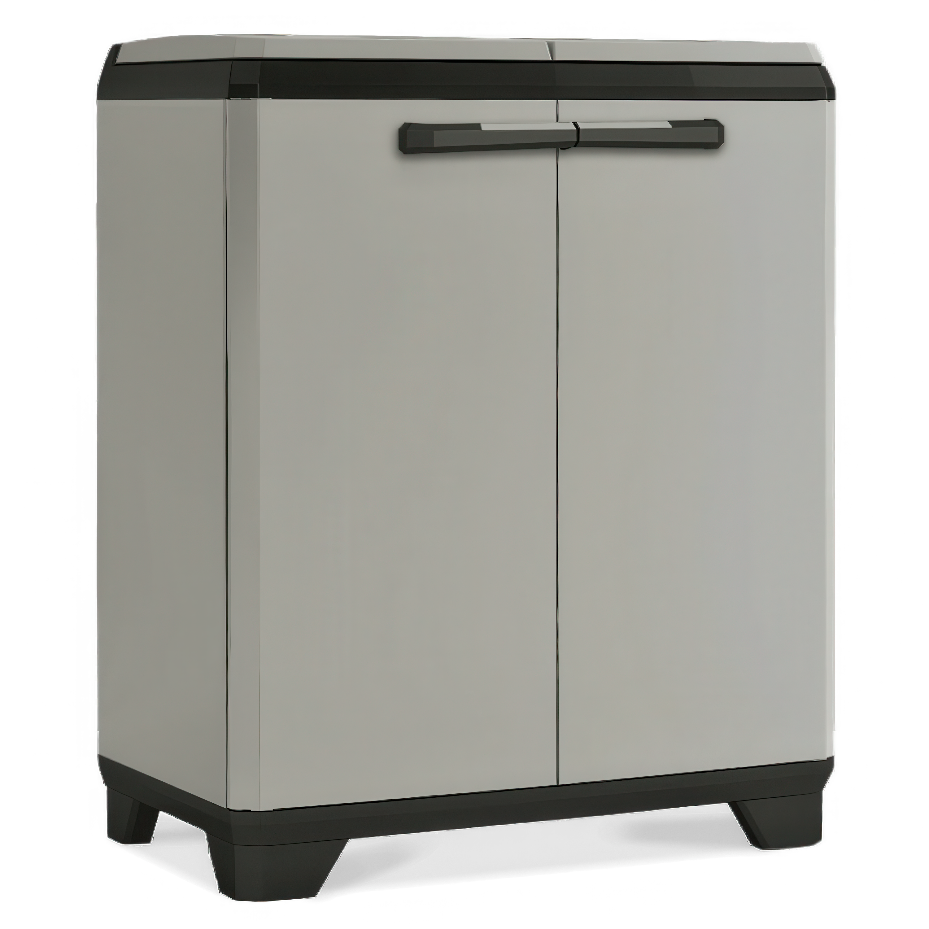 Pojemnik do segregacji Keter/Kis PLANET RECYCLING CABINET w czarno-szarych barwach