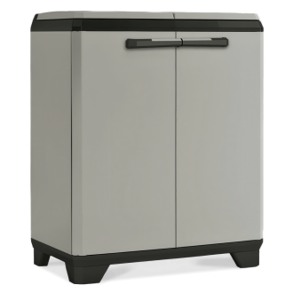 Pojemnik do segregacji Keter/Kis PLANET RECYCLING CABINET w czarno-szarych barwach