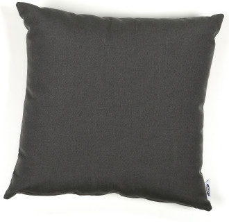 Poduszka dekoracyjna szara 50x48 cm na białym tle