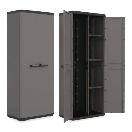 Szafa ogrodowa 166x68 Keter/Kis PIU UTILITY CABINET Szara