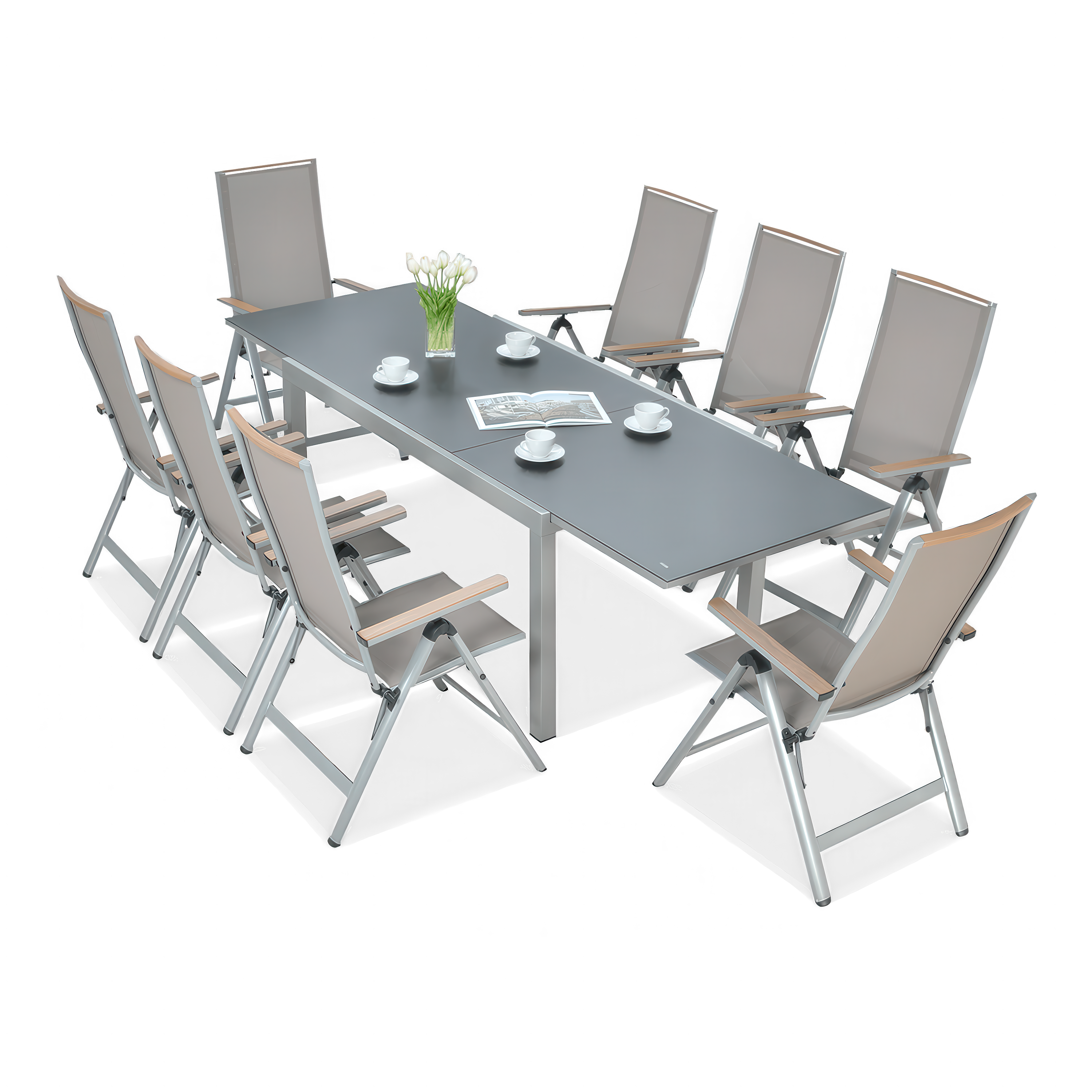 Meble ogrodowe BRISBANE 8/250 Taupe