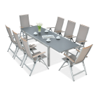 Meble ogrodowe BRISBANE 8/250 Taupe