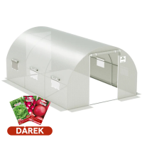 Tunel PODWÓJNE Drzwi 3x4,5x2 - 13,5m2 Biały
