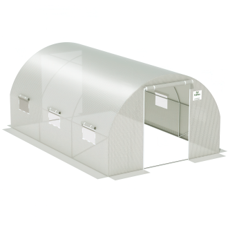 tunel z podwójnymi drzwiami, biały, 3 sekcje, 3x4,5x2 - 13,5m2