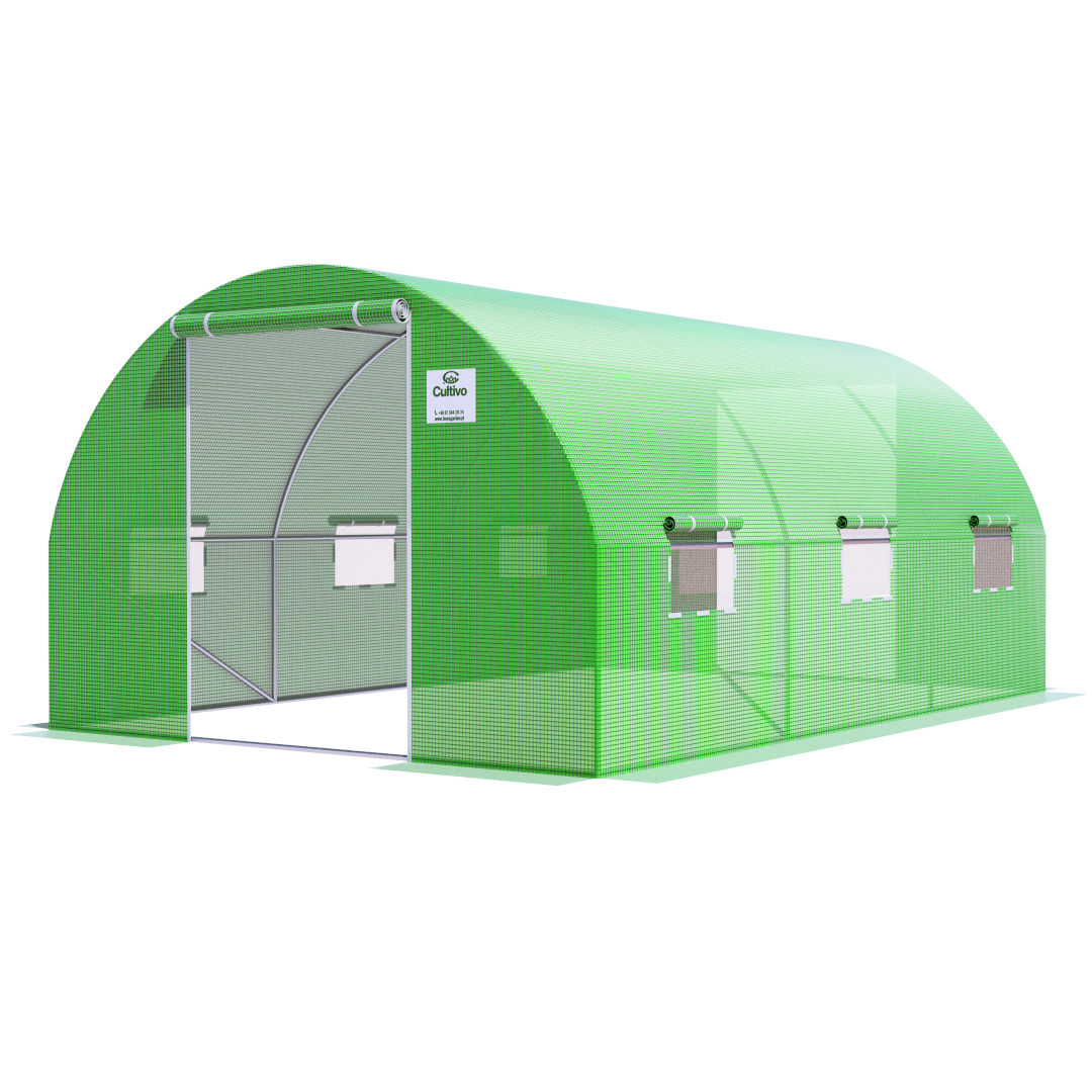 zielony foliak z podwójnymi drzwiami,3x4,5x2 - 13,5m2, nasiona gratis