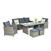 Zestaw technorattanowy IBIZA Grey