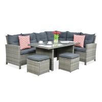 Narożnik z technorattanu IBIZA Grey