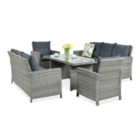 Zestaw z technorattanu IBIZA FAMILY Grey