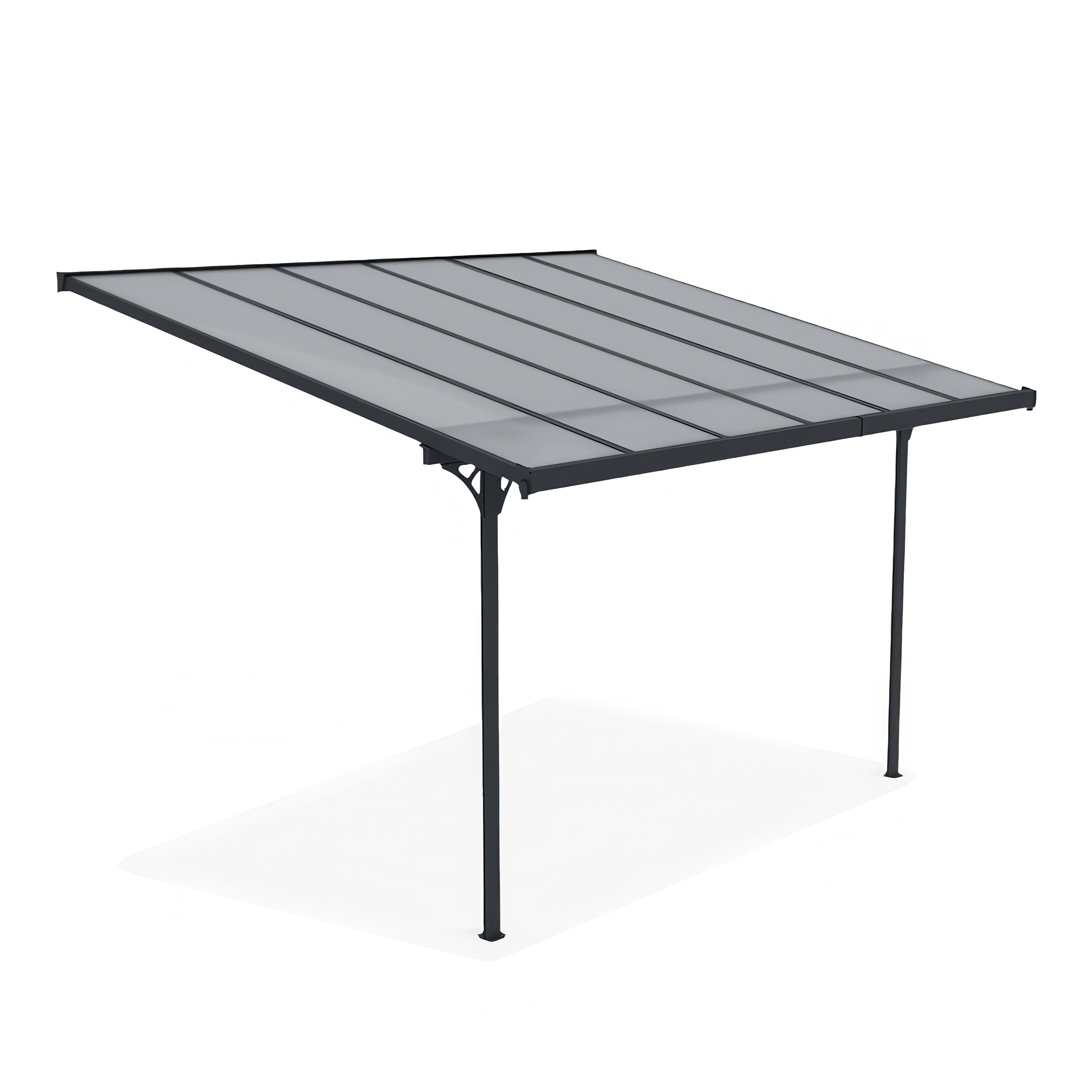 Wiata tarasowa ATLANTA 3,7x3m Cold Grey