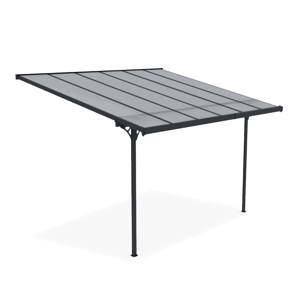 OUTLET 622 Wiata tarasowa ATLANTA 3,7x3m Cold Grey