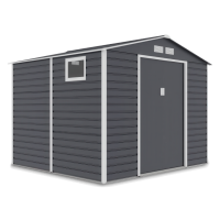 Domek narzędziowy MONTREAL 277x259cm Cold Grey - Hardmaister