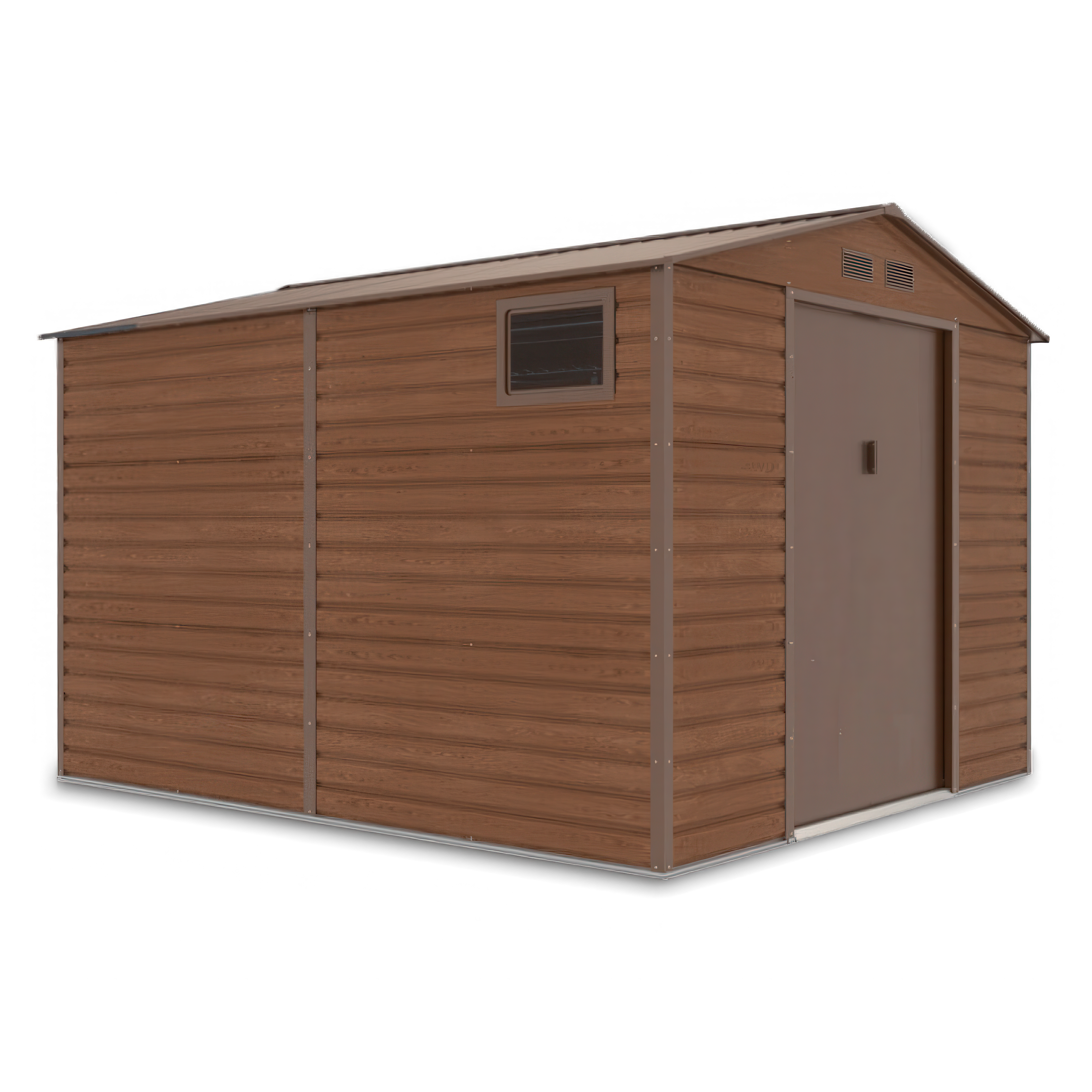 Domek narzędziowy Montreal 277x319 cm na białym tle 