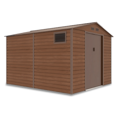 Domek narzędziowy Montreal 277x319 cm na białym tle