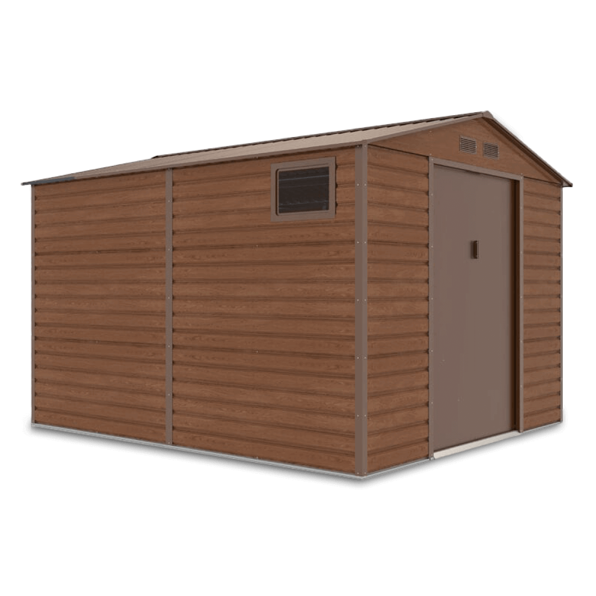 Domek narzędziowy Montreal 277x319 cm na białym tle 