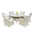 Meble z technorattanu BARCELONA w kolorze beżowym