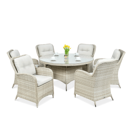 Meble z technorattanu BARCELONA w kolorze beżowym