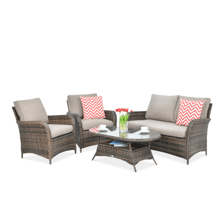 Zestaw technorattanowy VENTURA 2 Brown