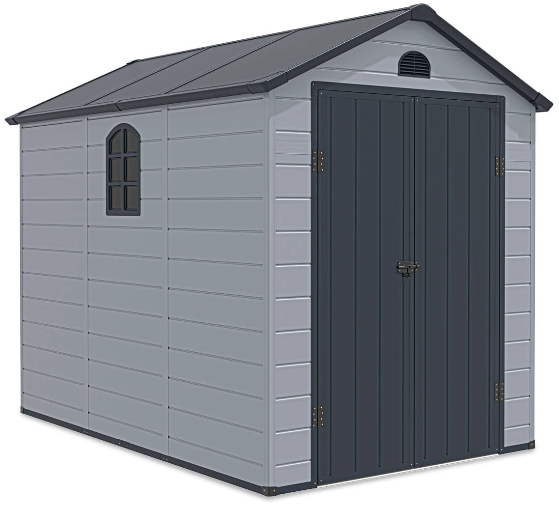 Domek narzędziowy VERMONT 190x280cm Light Grey - Hardmaister