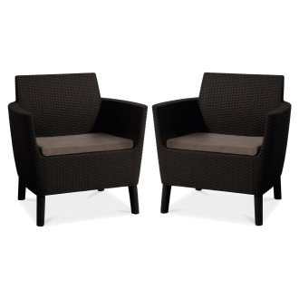 Zestaw balkonowy ogrodowy SALEMO DUO Brown