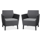 Zestaw balkonowy ogrodowy SALEMO DUO Graphite