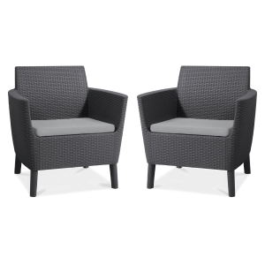 Zestaw balkonowy ogrodowy SALEMO DUO Graphite