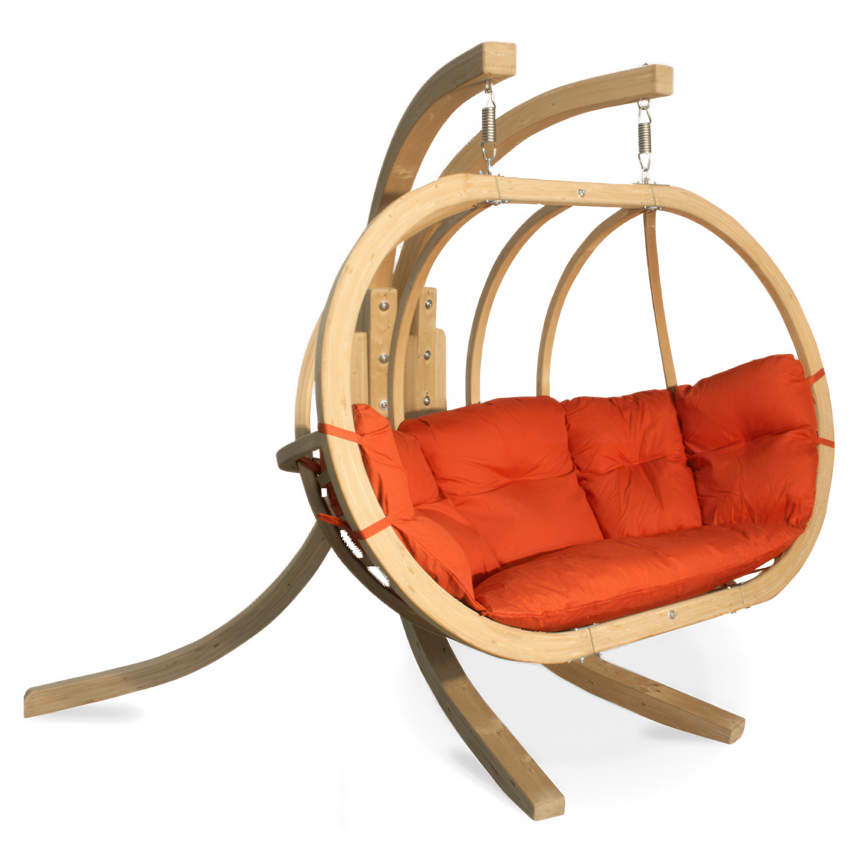 Fotel wiszący drewniany O-ZONE PREMIER Czerwony