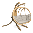 Hamakowy fotel z drewna O-ZONE PREMIER Kremowy